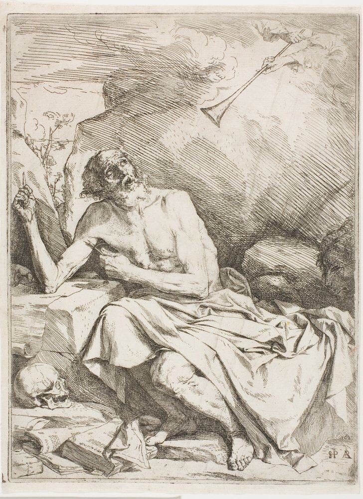 Saint Jérôme Entendant la Trompette du Jugement Dernier - Jusepe de Ribera