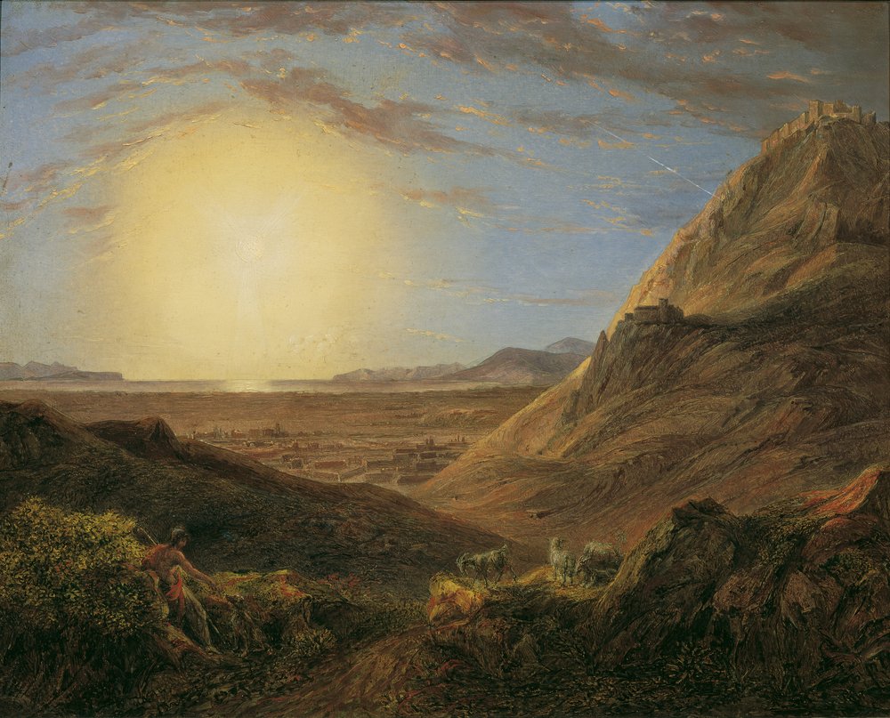 Athènes après le lever du soleil - Karl Agricola