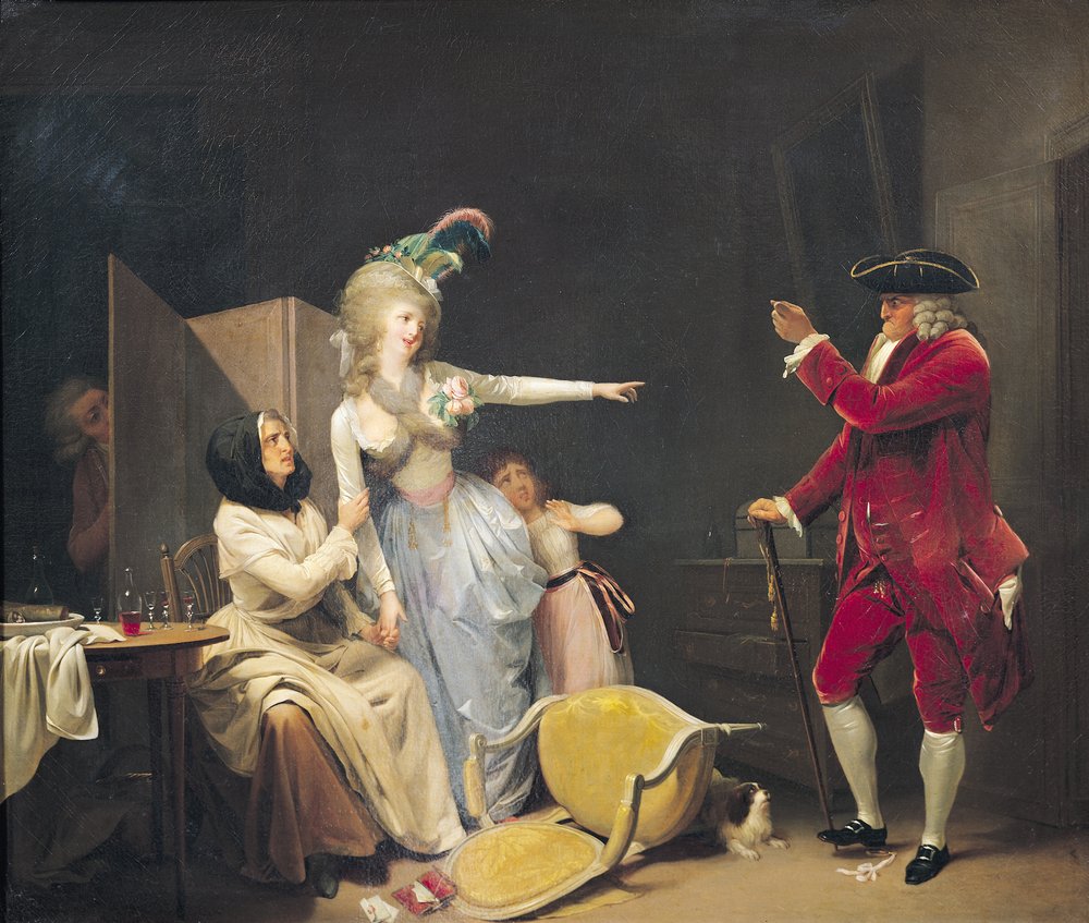 Le vieil homme jaloux, 1791 - Louis Leopold Boilly