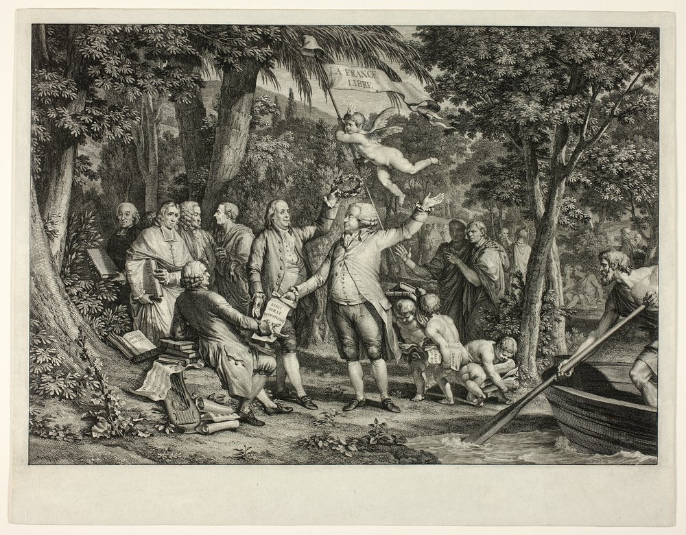 Mirabeau arrive aux Champs-Élysées - Louis Joseph Masquelier