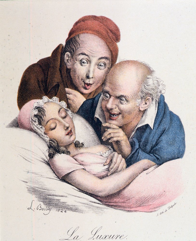 Les Sept Péchés capitaux : la luxure par Boilly - Louis Leopold Boilly