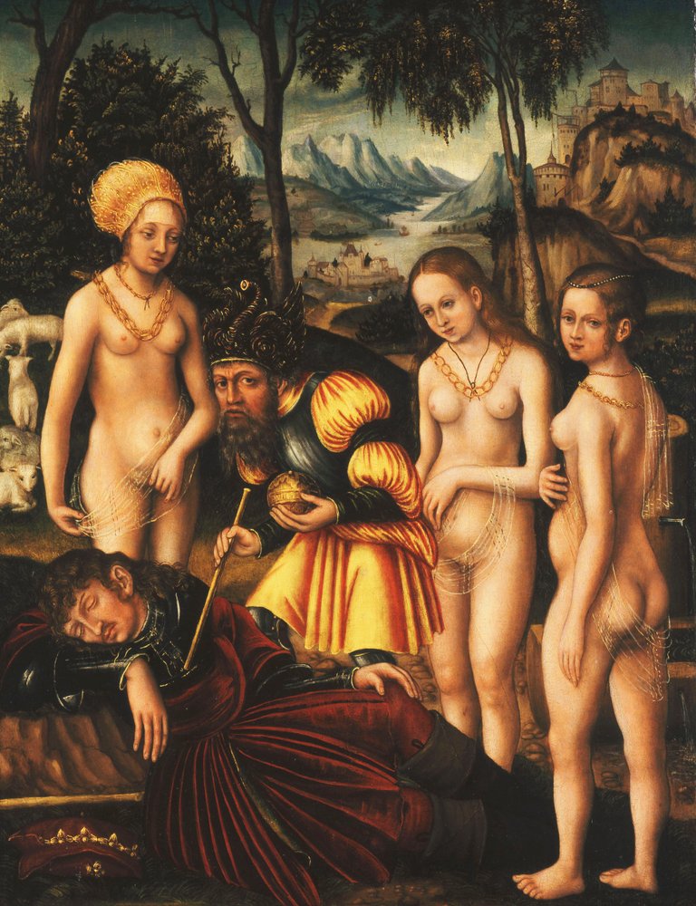 Le Jugement de Pâris, c.1507 - Lucas Cranach