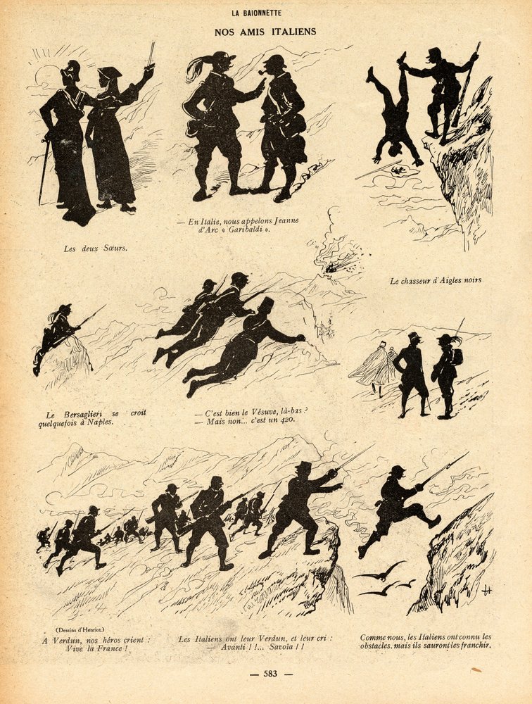 La Baïonnette, Satirique en N & B - Henri Maigrot
