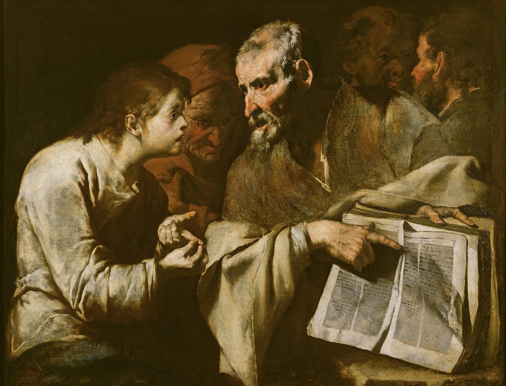 Le Christ disputant avec les docteurs | Estampe d'art
