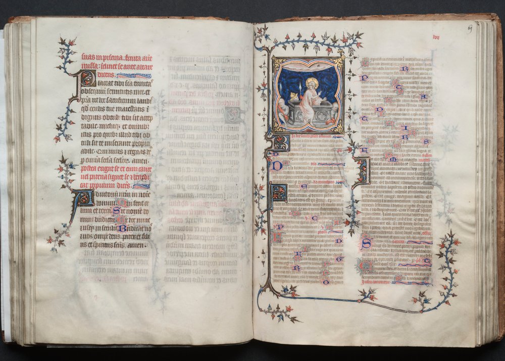 Le Missel de Gotha : Fol. 69r, La Résurrection, c. 1375 - Master of the Boqueteaux
