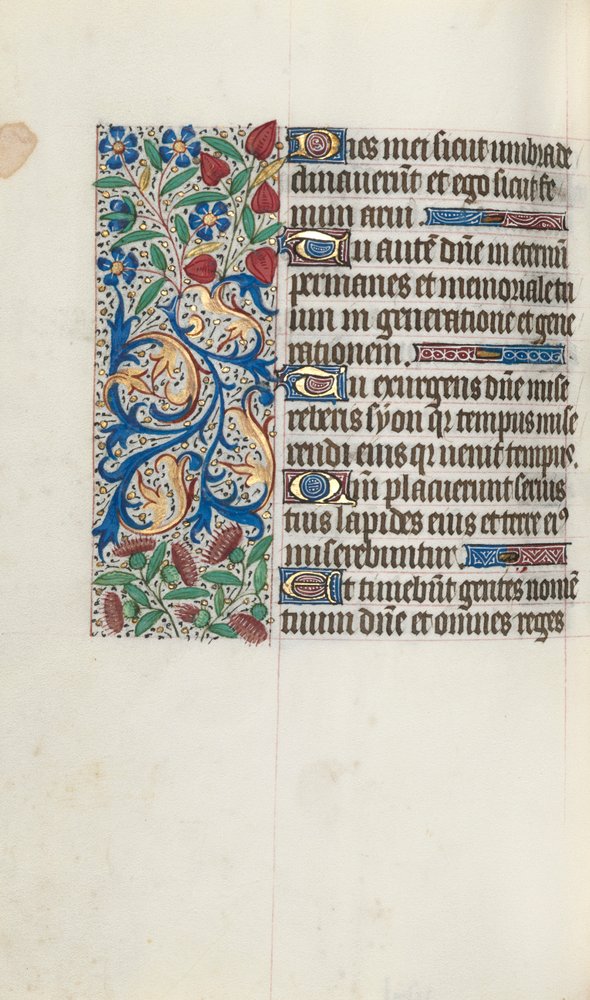 Livre d'heures à l'usage de Rouen : fol. 88v, c. 1470 - Master of the Geneva Latini