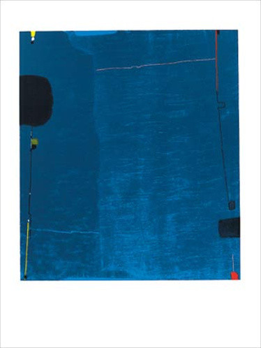 Diptyque bleu, 1963, 90 x 70 cm - Max Ackermann