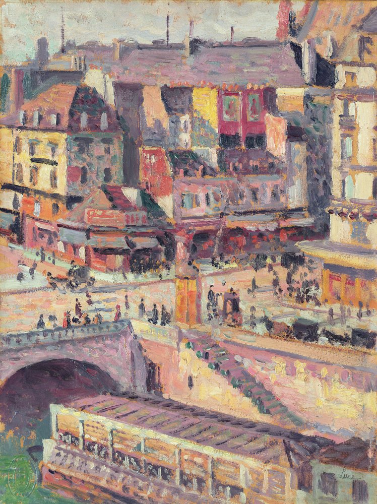 Le Pont Saint-Michel et le Quai des Orfèvres, Paris, vers 1900-03 - Maximilien Luce
