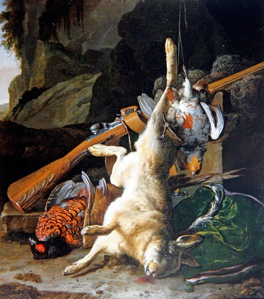 Nature morte de gibier mort - Melchior de Hondecoeter