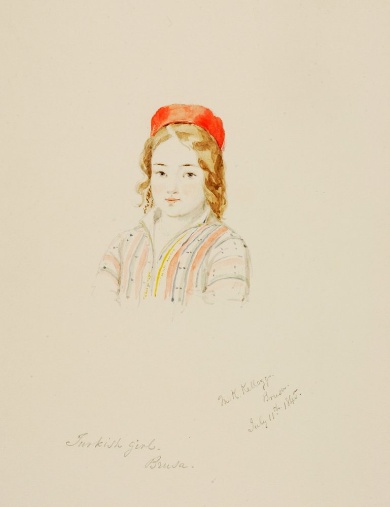 Fille turque, Brusa, 1845 - Miner Kilbourne Kellogg