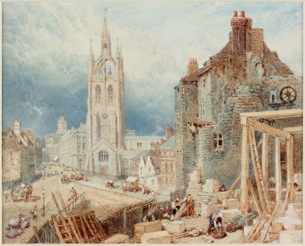 La Black Gate et la cathédrale Saint-Nicolas, Newcastle - Myles Birket Foster