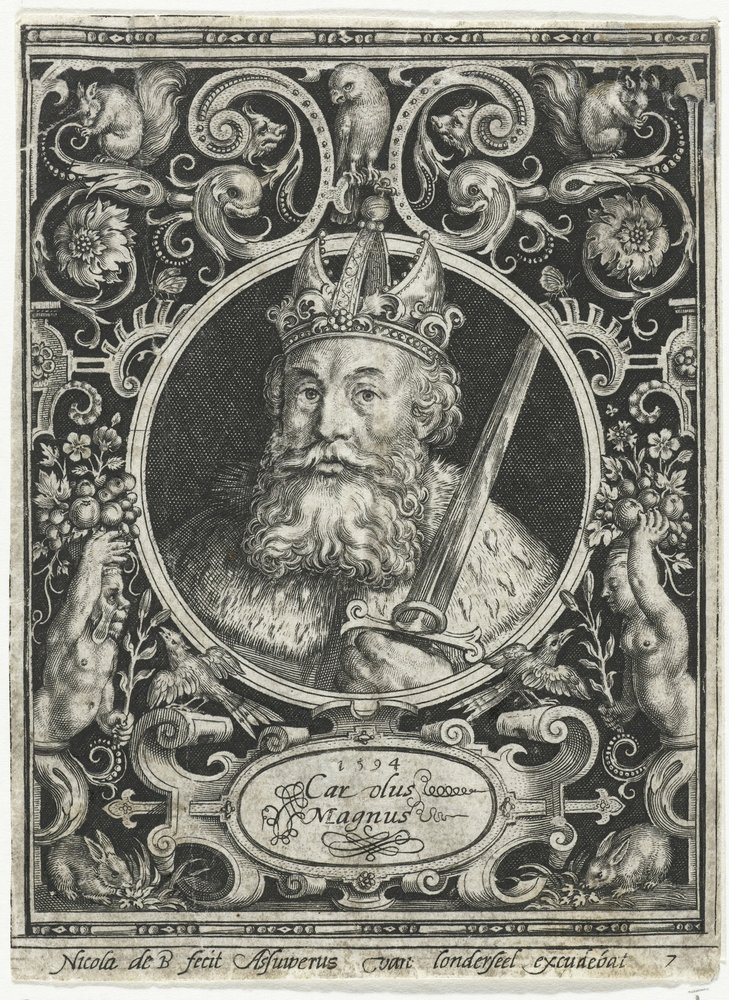 Charlemagne, roi des Francs, 1594 | Nicolaes de Bruyn