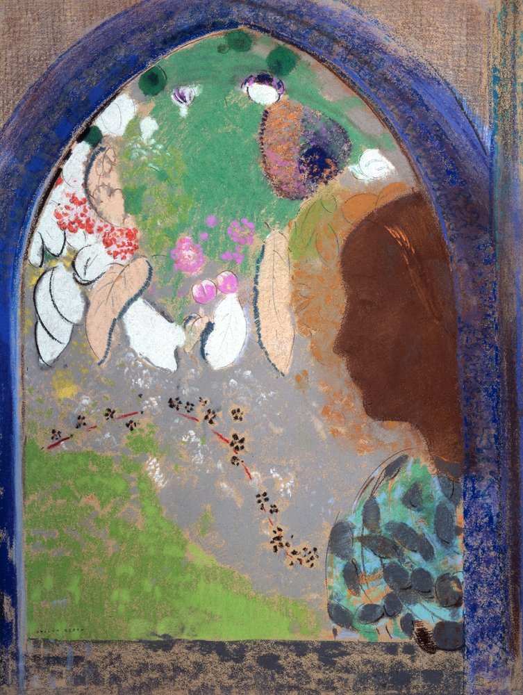 Femme à la fenêtre | Odilon Redon | Estampe d'art