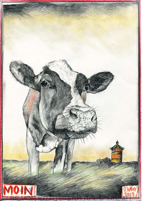 Bonjour / Vache / Phare de Pilsum - Ole West