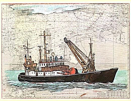 Bateau poseur de bouées Norden - Ole West