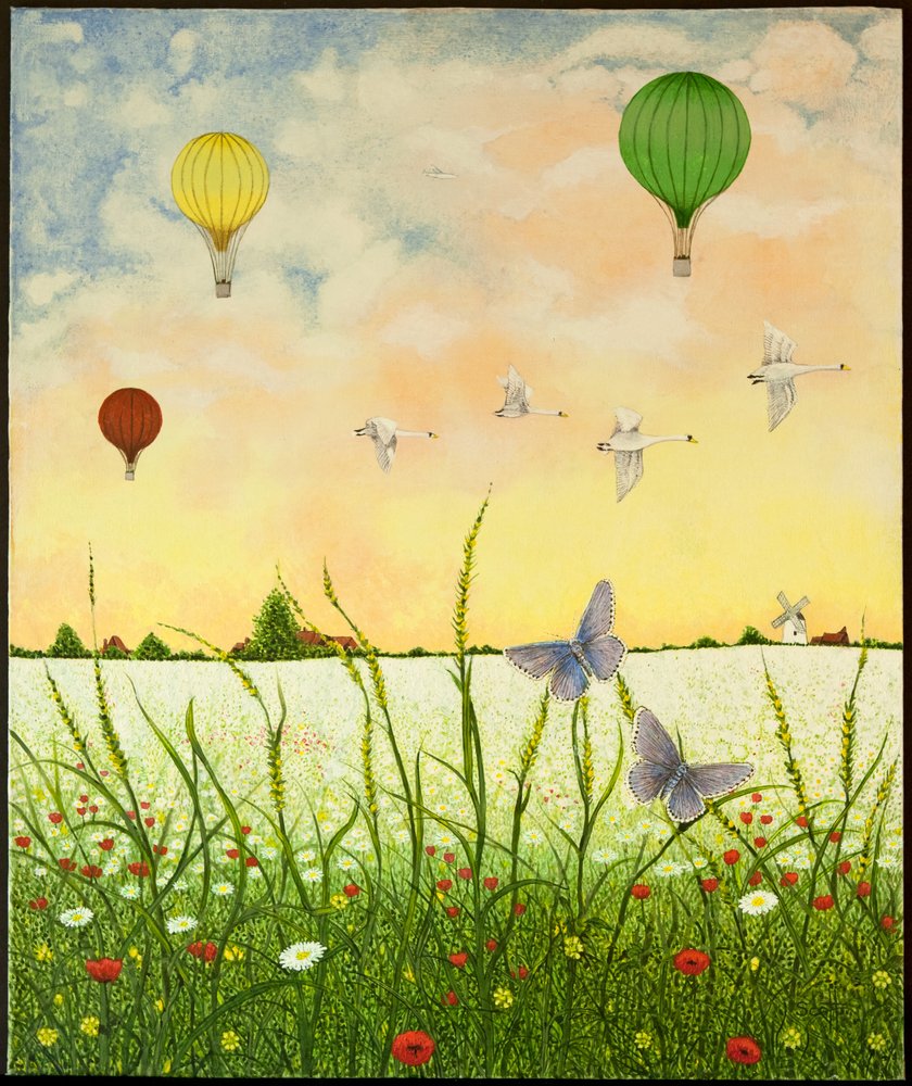 High Flyers, 2011 (acrylique sur calicot) - Pat Scott