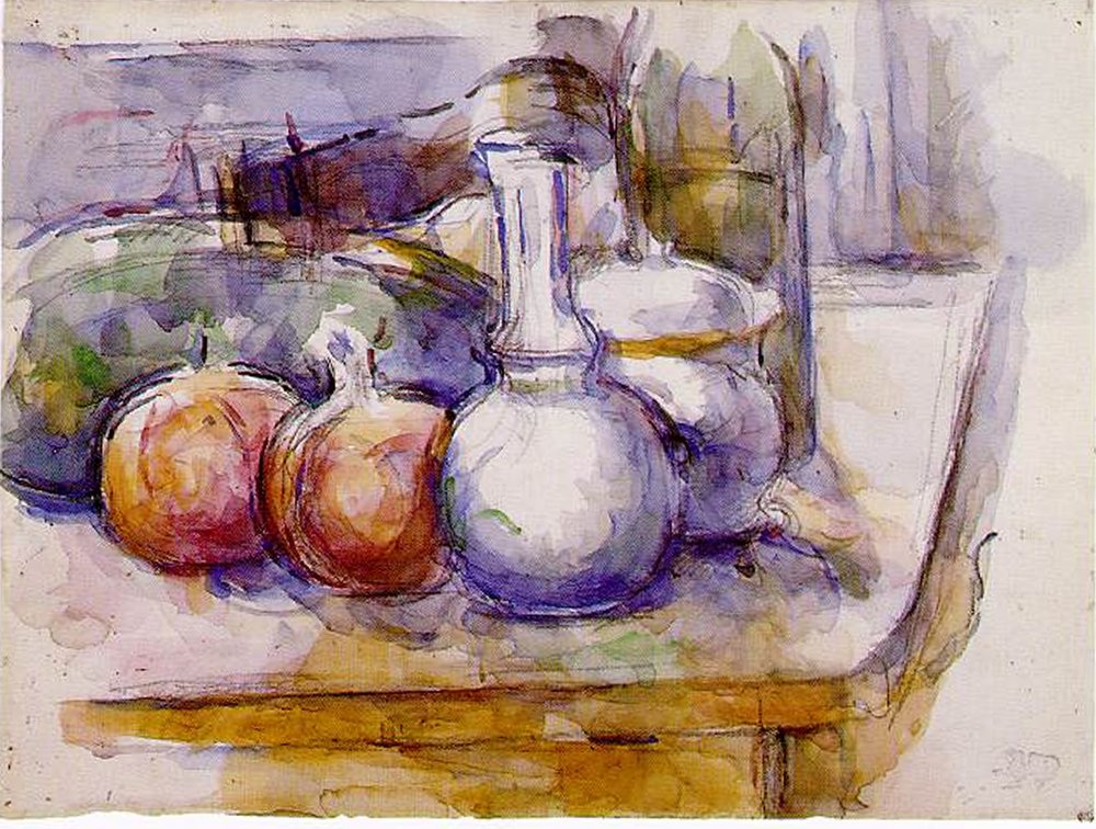 Nature morte : Carafe, Bouteille, Grenades, Pastèque, 1900-06 - Paul Cézanne