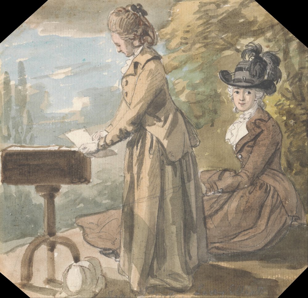 Lady Francis Scott et Lady Elliot | Paul Sandby