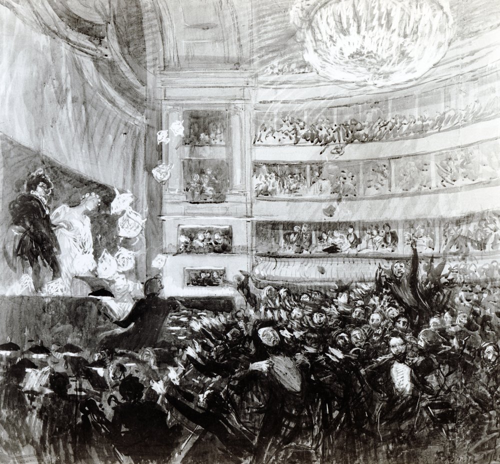 La bataille d'Hernani à la Comédie-Française le 25 février 1830, 1909