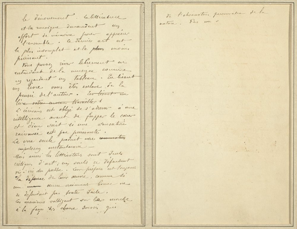 Pages de manuscrit [verso] | Paul Gauguin | Estampe d'art