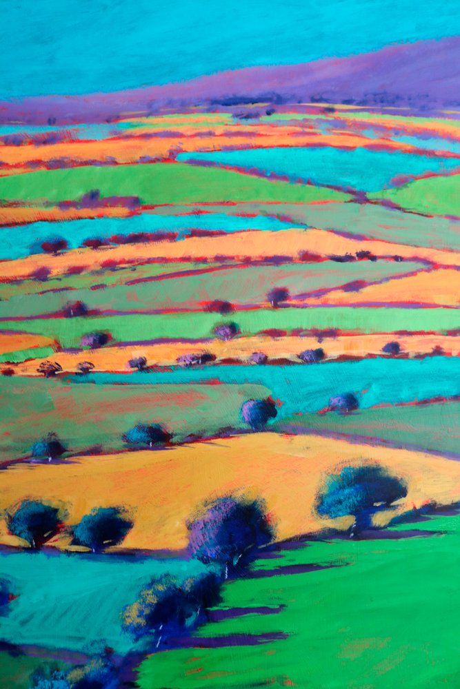 West Malvern #3 (détail), 2024 (acrylique sur panneau) - Paul Powis