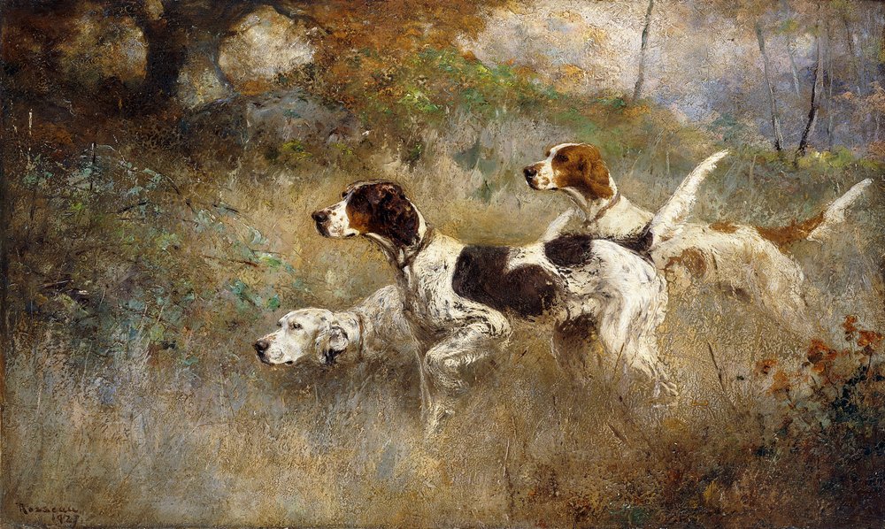 Les Trois Setters, Bob, Bill et Ginger sur un Triple Point