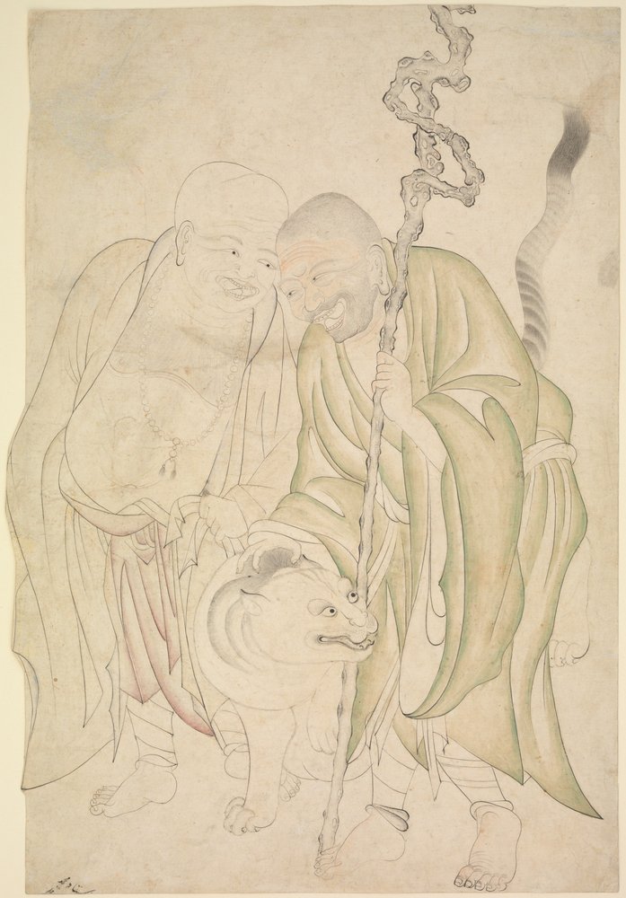 Deux Lohans, vers 1480 | Persian School | Estampe d'art