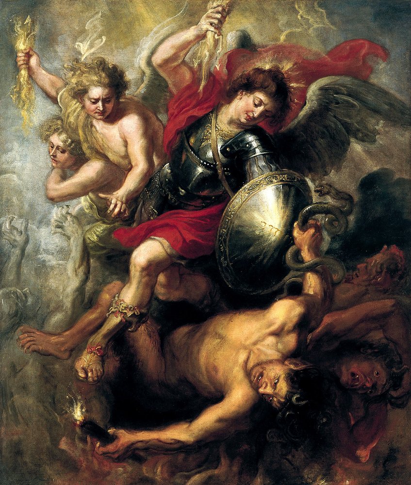 Saint Michel chassant Lucifer et les anges rebelles, 1622 - Peter Paul Rubens