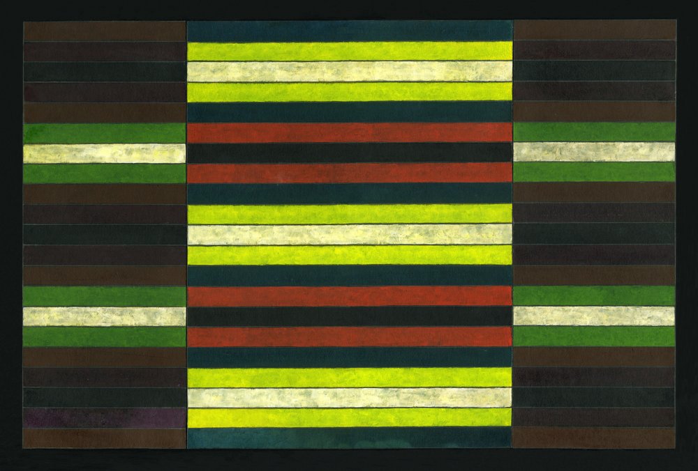 Triptyque rayé n°6, 2003 - Peter McClure
