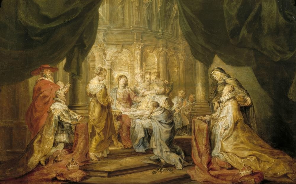 Saint Ildefonso reçoit la chasuble | Peter Paul Rubens