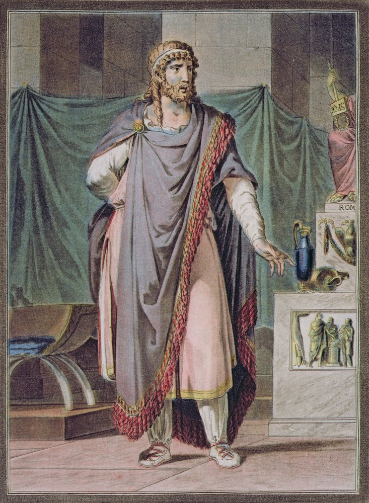 Antiochus, costume pour « Bérénice » de Jean Racine, tiré du volume II des « Recherches sur les costumes et le théâtre de toutes les nations », gravé par Pierre Michel Alix (1762-1817), 1802 - Philippe Chery