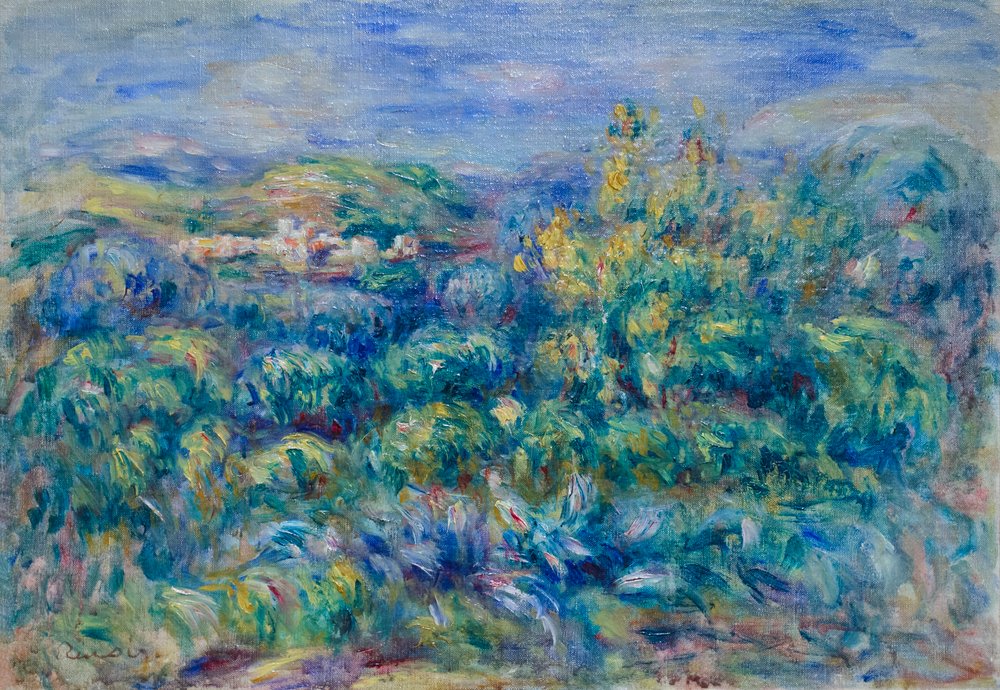 Pierre-Auguste Renoir、PAYSAGE A CAGNES Pierre_Auguste_Renoir_-
