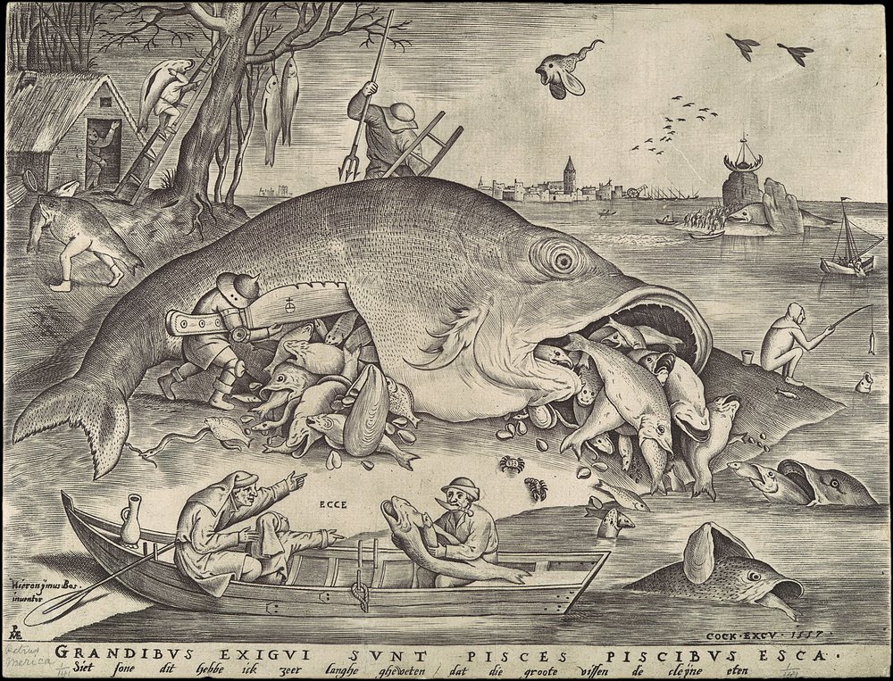 Les gros poissons mangent les petits poissons
