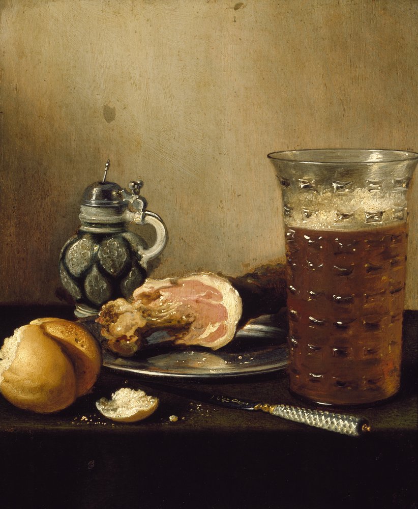 Nature morte au jambon, XVIIe siècle - Pieter Claesz