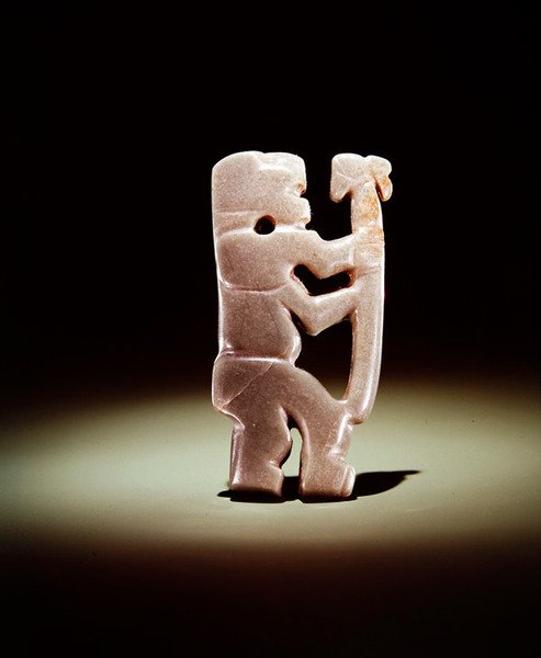 Pendentif porteur de bâton, de Guacimo, région de Linea Vieja - Pre-Columbian Pre-Columbian