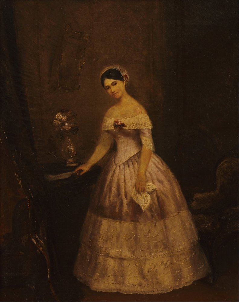 Portrait de Manuelita Rosas (étude) - Prilidiano Pueyrredon