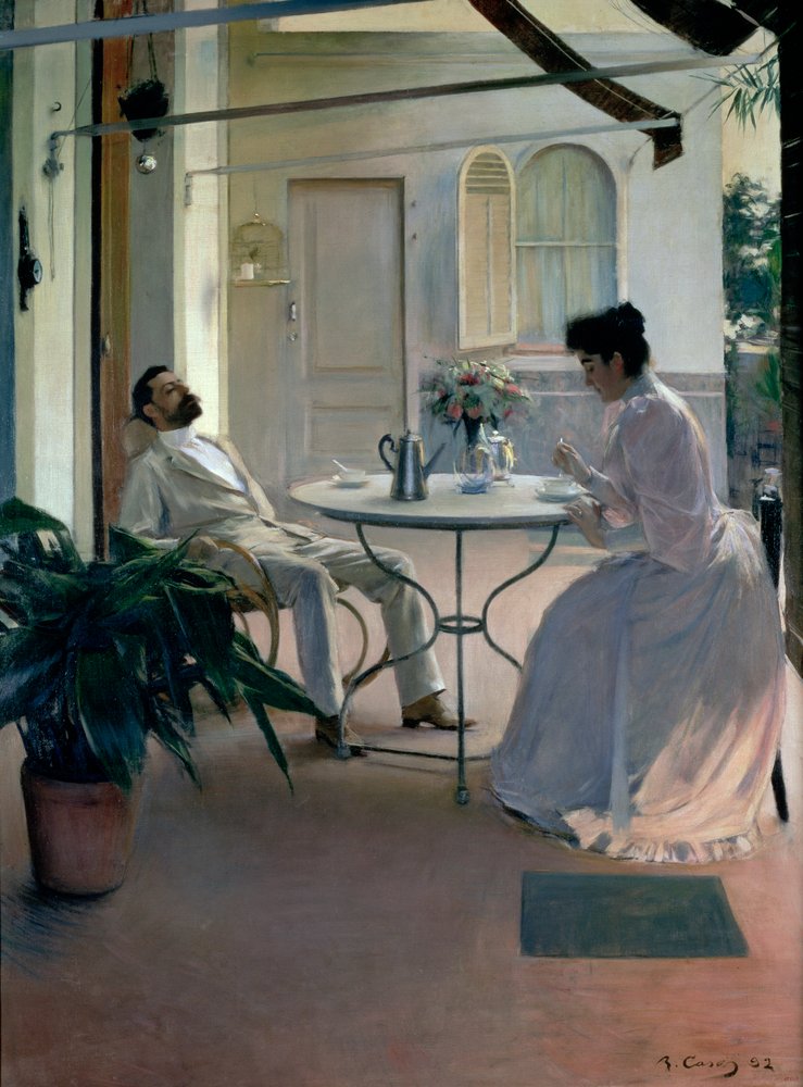 Intérieur en plein air, Barcelone, 1892 - Ramon Casas i Carbo