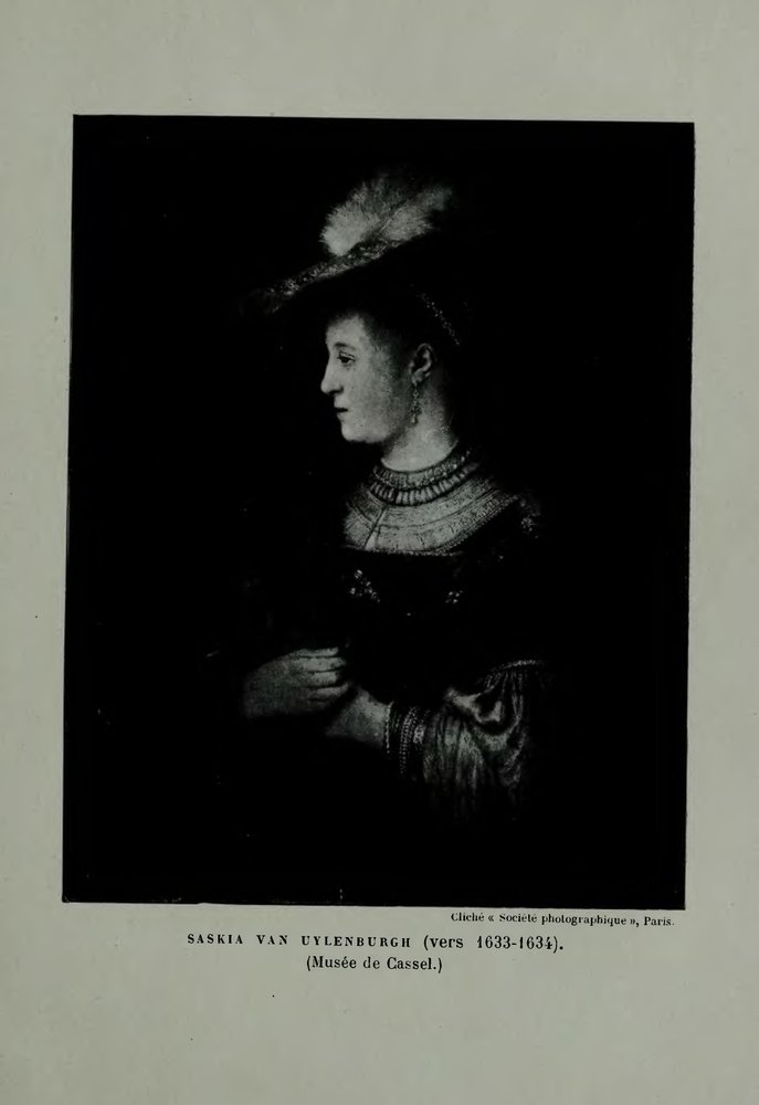 Saskia avec un chapeau rouge | Rembrandt van Rijn
