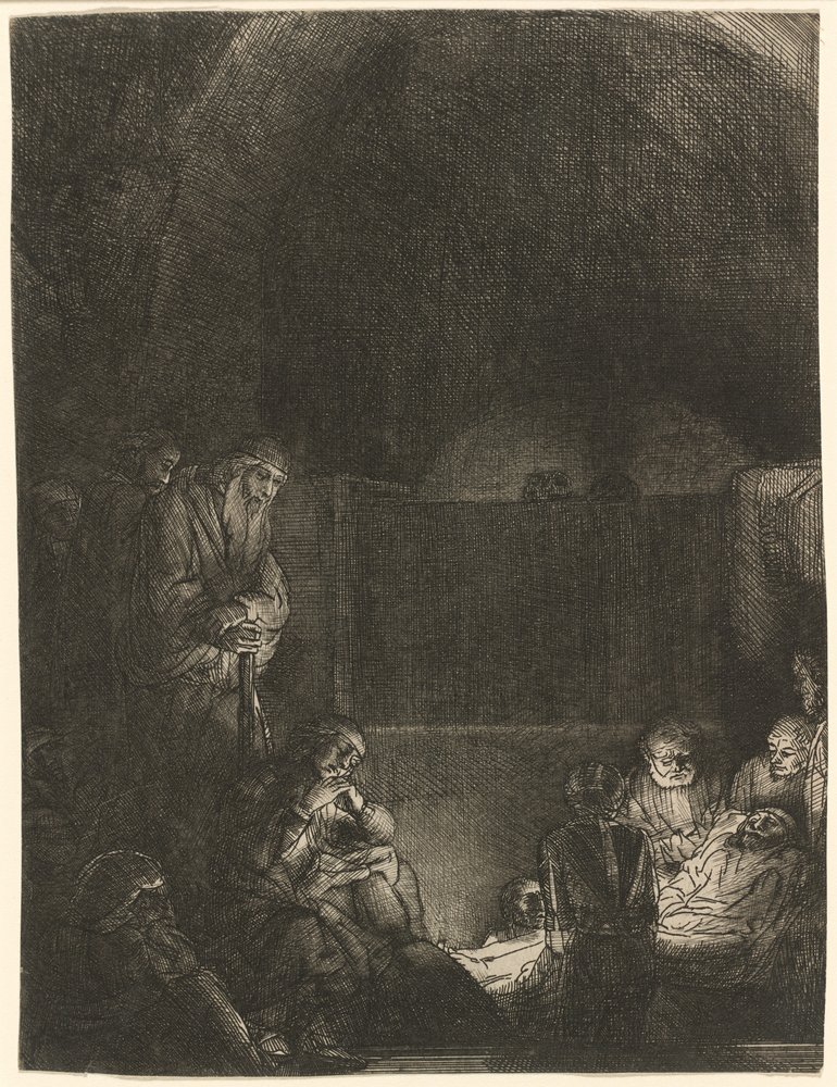 La mise au tombeau - Rembrandt van Rijn
