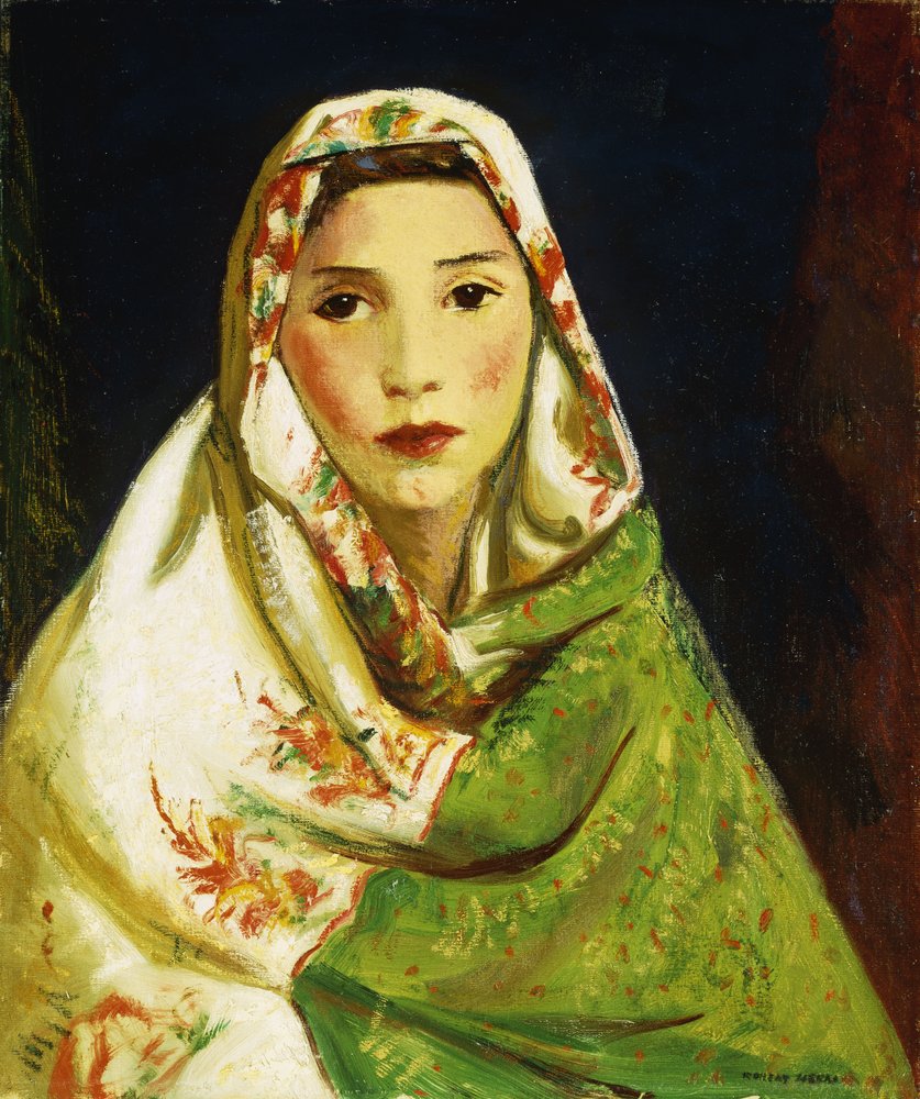 Fille mexicaine avec écharpe orientale, 1916 - Robert Cozad Henri