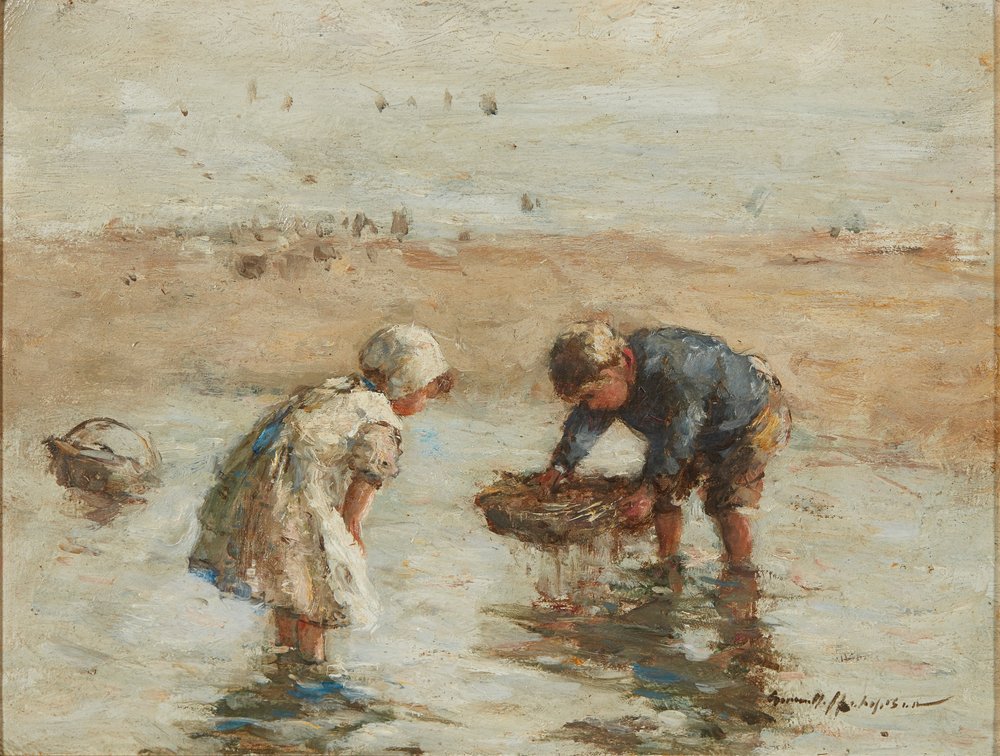 Jeunes pêcheurs - Robert Gemmell Hutchison