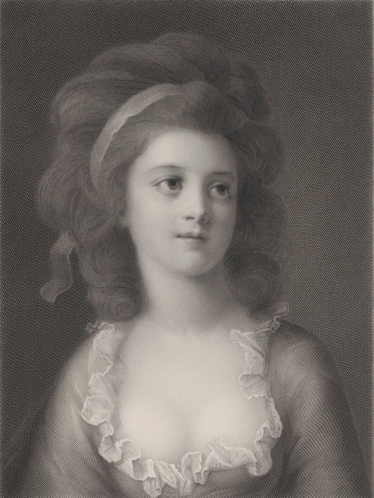 Portrait en buste de Sophie ou Apollonia Helena Potocka jeune fille, 1872