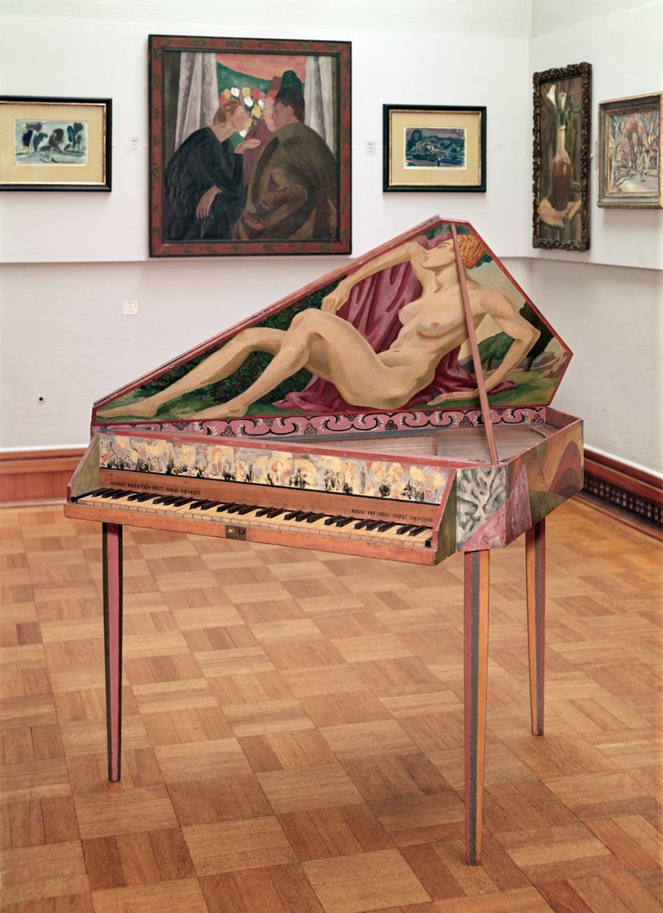 Virginals, peint par Roger Fry pour les ateliers Omega
