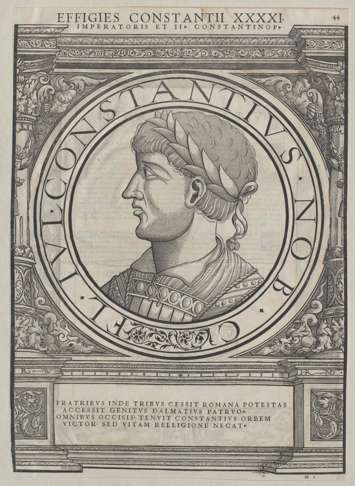 Empereur romain Constance II (impression) | Estampe d'art