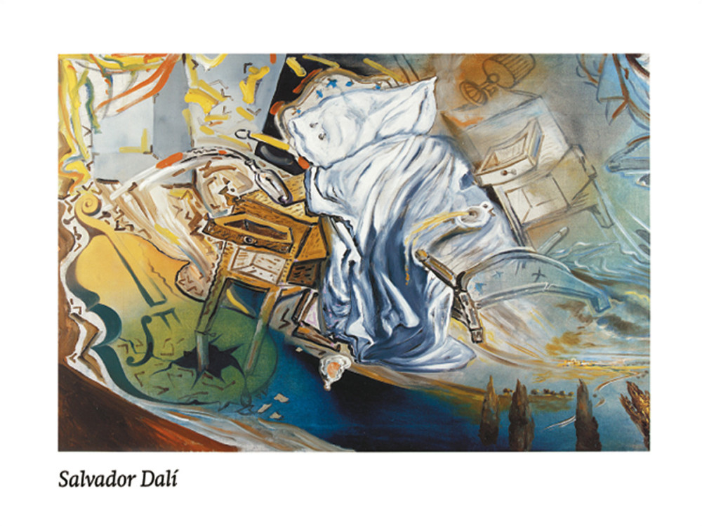 Lit et deux tables - Salvador Dali