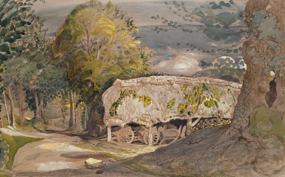 Paysage avec grange, Shoreham - Samuel Palmer