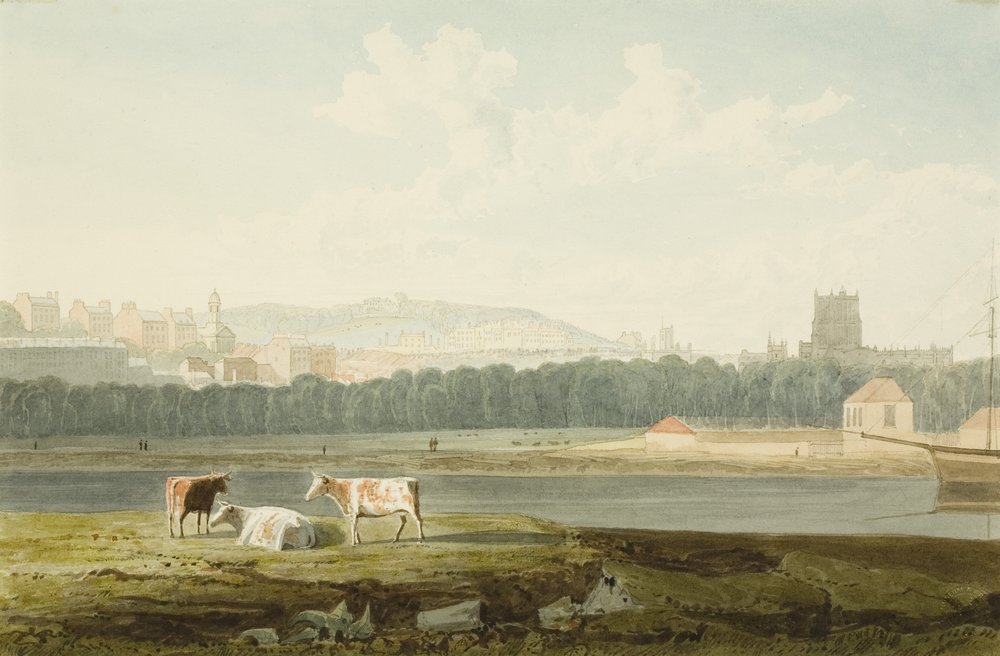 Vue sur le port flottant, avec St. George