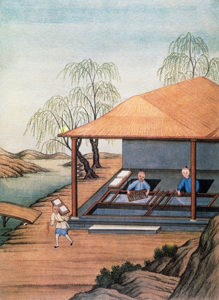 Ancienne papeterie, impression en couleur - School Chinese