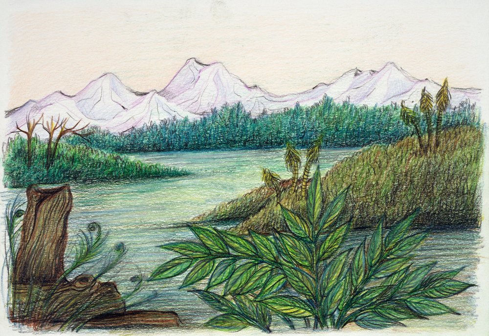Préhistoire - reconstruction de l'environnement naturel - School Italian