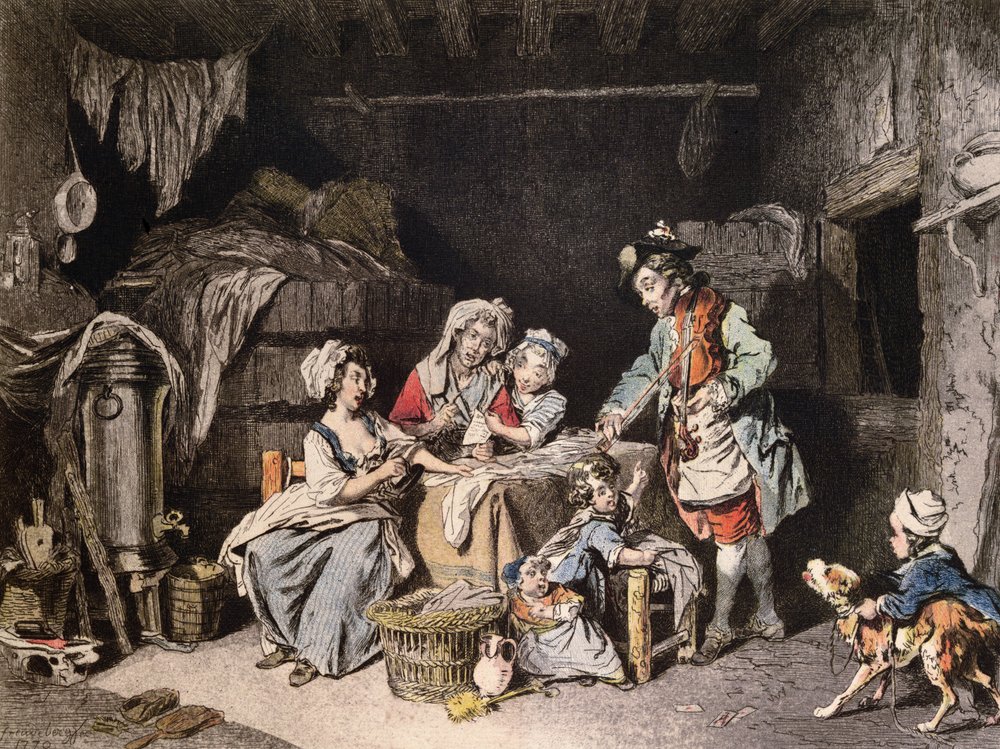 Le vendeur de chansons, gravé par Lalauze - Sigmund Freudenberger